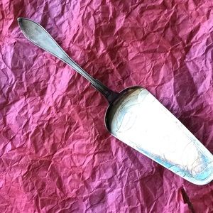 Antique Alpaca NS silver plated spatula